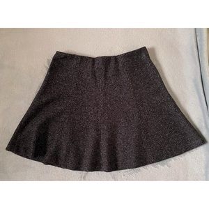 Black and Gray Bouclé Mini Skirt - Loft Outlet - M